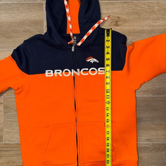 Women’s Denver Broncos zipper front hoodie sweatshirt NFL Team Apparel Large - Picture 7 of 7